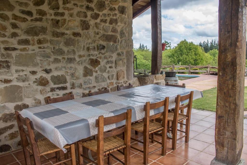 Caserio Vasco Con Piscina Y Barbacoa Orozko Exterior photo